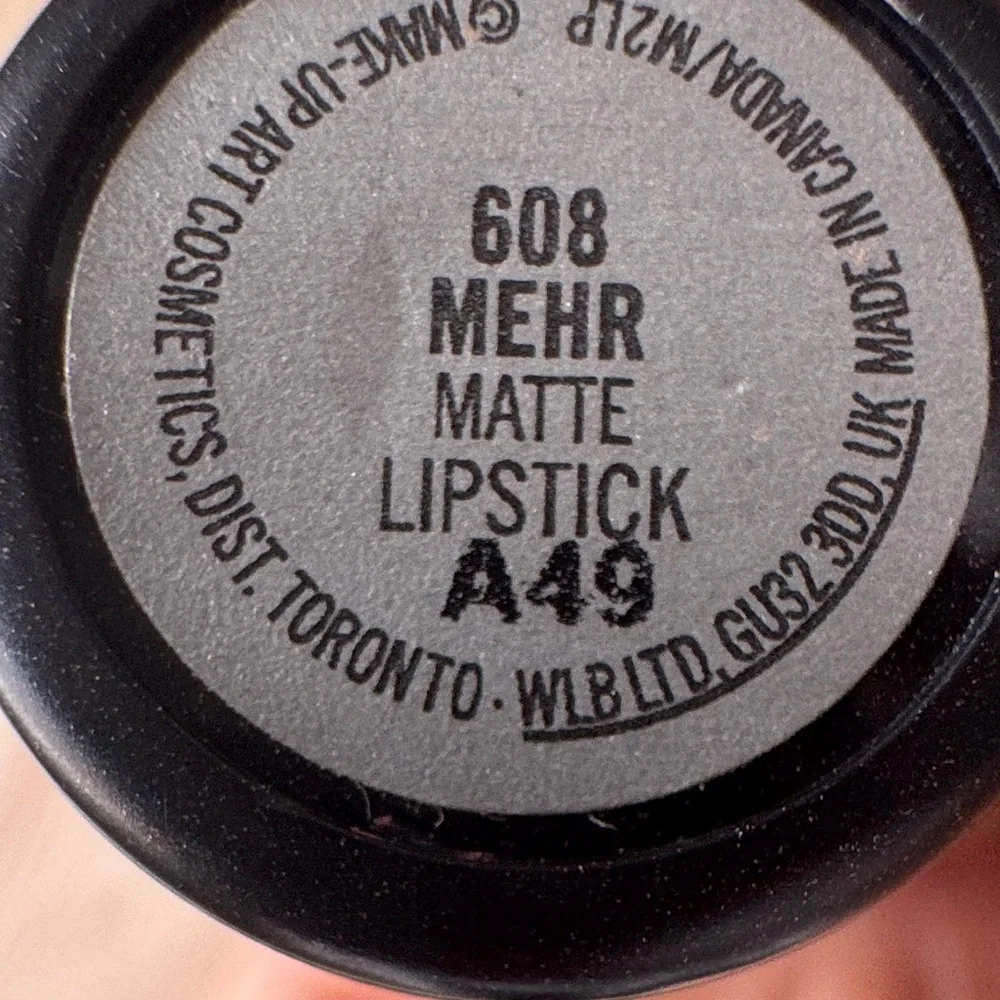 MAC Matte 608 MEHR Lipstick